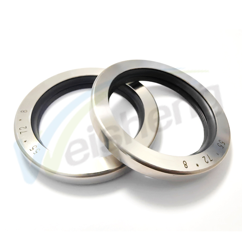 WS-SEALS Good Price Akoken 55*72*8 Double Lip Oil Seal With Shaft Sleeve for Screw air Compressor